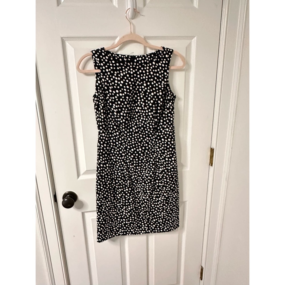 ABstudio size 2 black and white polka dot dress